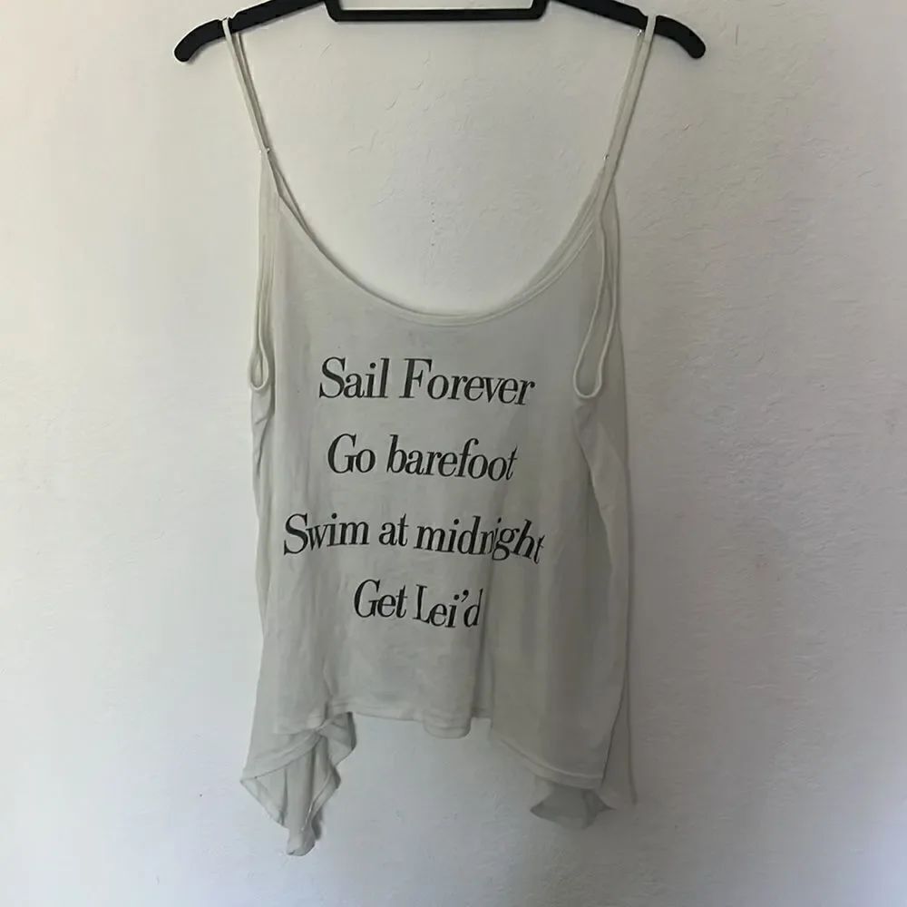 Wildfox Size Small Oversized Tank - Light Blue Color - LIKE NEW - Picture 2 of 6